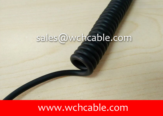 Buy UL21322 Acid Resistant Extension Lead Curly Cable 60C 90V at wholesale prices