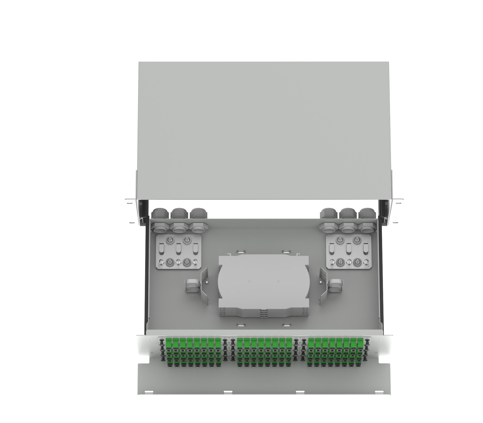 Data Center FTTX SC Type 96 Ports Optic Fiber Distribution Patchpanel Fiber Optic Equipment