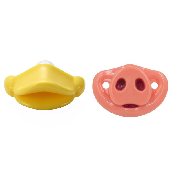 Buy Cute Duck Baby Pacifier Novelty Toddler Nipple Funny Soothers Baby Toy Gift at wholesale prices