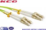 LC-LC Duplex Multimode Fiber Optic Patch Cord 0.35dB Insertion Loss With