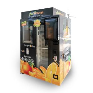 Note Payment Orange Juice Vending Machine With Cooling System