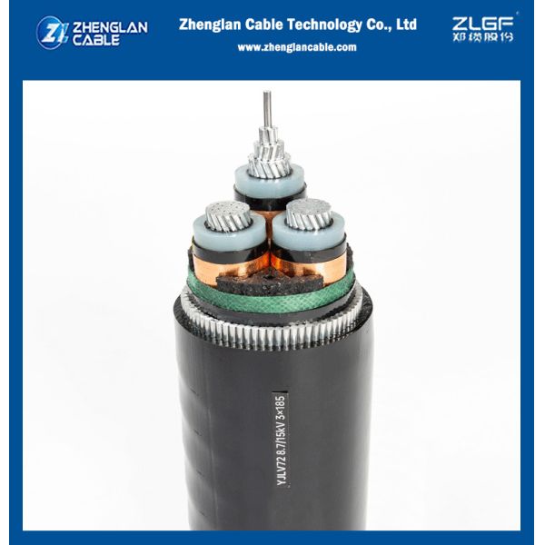 12.7/22kV XLPE Medium Voltage Cable Low Smoke Halogen Free Armoured Power CableRed stripe Standards SANS 1339