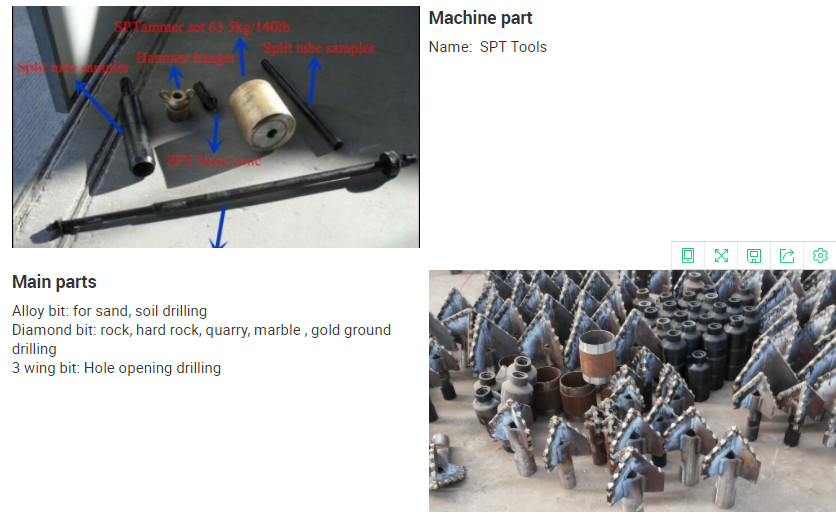 Small XY-1A Rotary Drilling Machine In Mining Diesel Engine Power