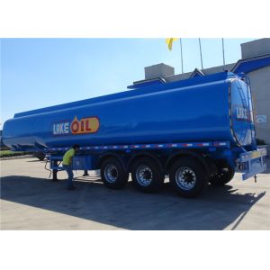 FUWA Axle 42cbm Fuel Tank Trailer With 3 Compartments
