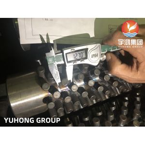 ASTM A213 T9 Carbon Steel Studded tube Heat Exchanger Tube NDT Available