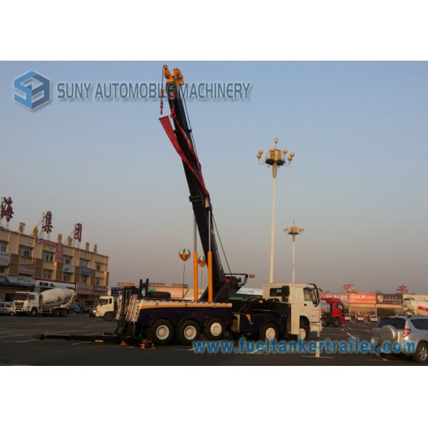 Buy HOWO 60 Ton 10X4 Wrecker Tow Truck With Wireless Remote Control at wholesale prices