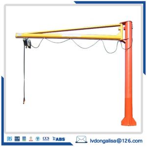 Quality Floor Mounted 500kg Electric Jib Crane With Vacuum Lifter for sale