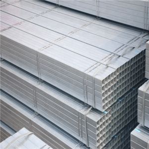 Non-oiled Galvanized Square Tube Steel for 75x75 Square Rectangular Hollow Steel