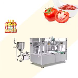 CE Certified Automatic Ketchup Packing Machine Sauce Liquid Honey Chili Ketchup