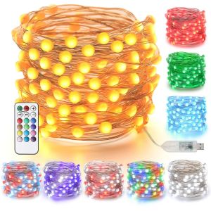 50 LED USB String Lights 5m Length IP65 DC 5V For Festival Decoration