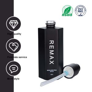 50ml Frosted Glass Glass Cosmetic Packaging Lotion Recycled Hexagonal Cosmetic