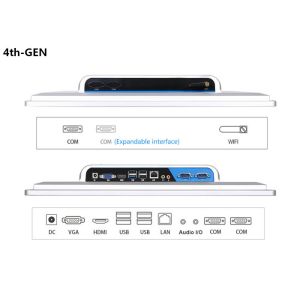 IP65 21.5 Inch Industrial Panel Mount Panel PC For Programmable Control System