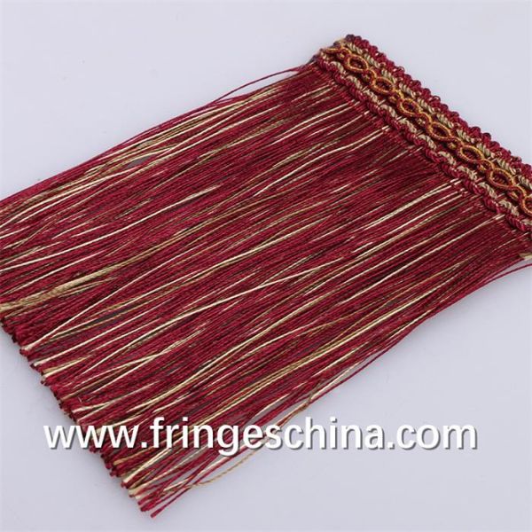 Fluorescent color high quality OEM decorative gimp fringe for curtain decoration