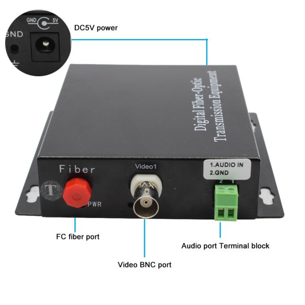 1ch 1080P BNC video,1ch Audio to Fiber FC/SC/ST 20km, HD-CVI/AHD/TVI 1080P