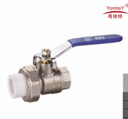 Buy yomtey brass female ball valve  with   PP-R union at wholesale prices