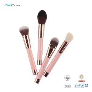 Plastic Handle 10pcs Makeup Brushes Travel Kit Cosmetics Beauty Tools