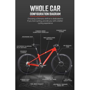 KOOTU Carbon Mountain Bike Shimano ALTUS M2000 27S