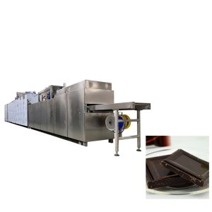 PLC Control Two Depositors Chocolate Moulding Machine 100kg/hour
