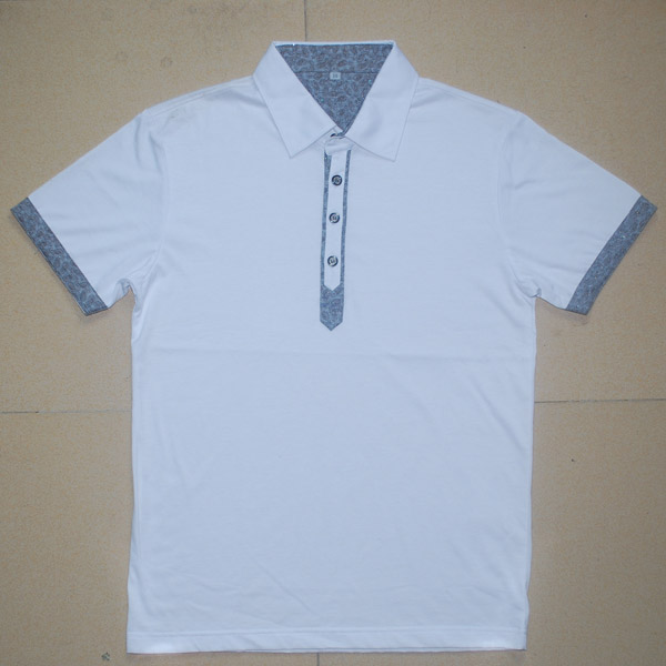 Blank Black Cool Fabric Custom Logo T Shirts V - Neck Collar Avaiolable