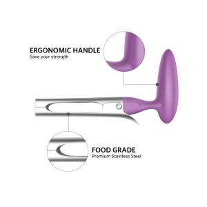 SUS304 Kitchen Gadget Tools , Apple Core Remover ABS Material