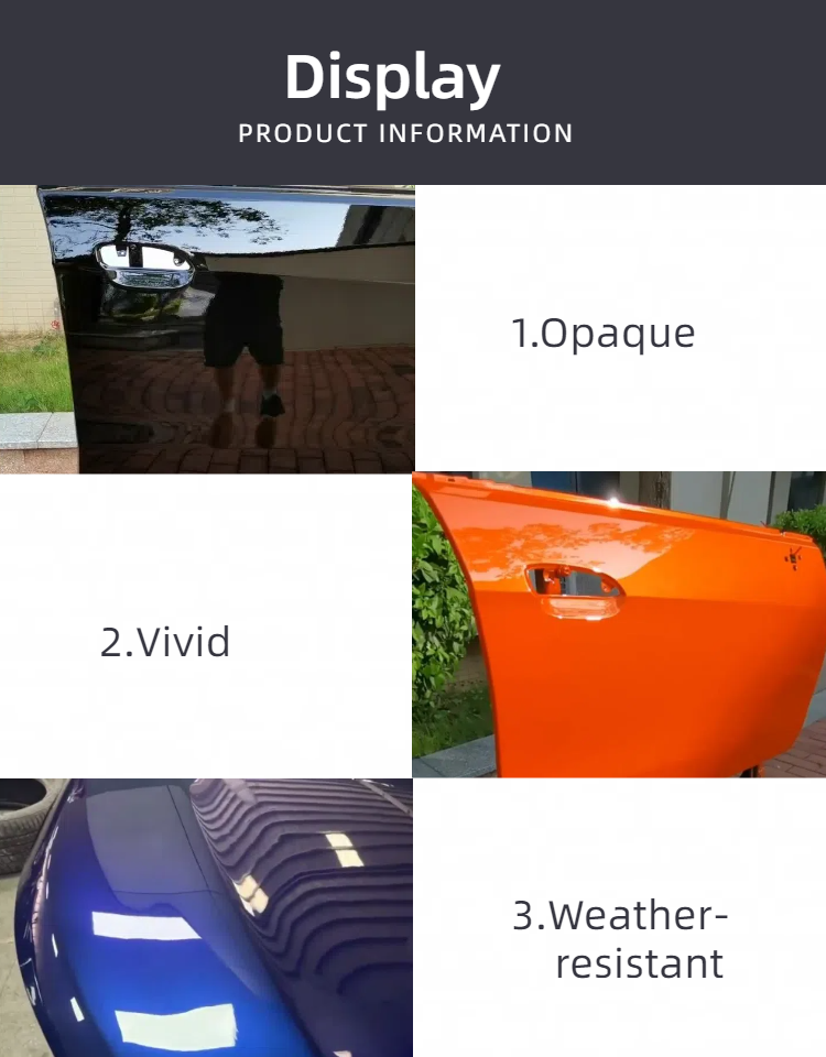 China Automotive Paints 1K Transparent Iron Red Liquid Paint 9