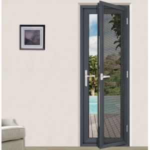 Heavy Duty Thermal Break Aluminum Swing Door with 10-Year Warranty and Durable