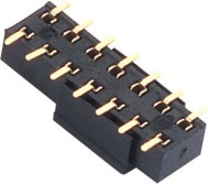 Quality Female Header Connector 2.54 spacing double row PCB board SMT ﹣40℃ to +105℃ for sale