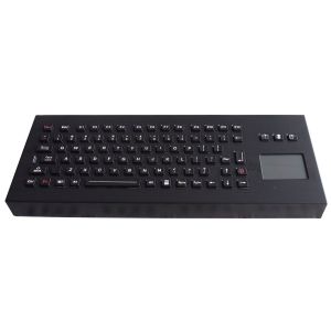 Quality Movable black illuminated Industrial Keyboard With Touchpad Desktop version for sale