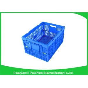 Food Grade Folding Plastic Crates Environmental Protection 600*400*320mm