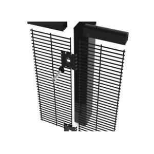 358 PVC coated welded wire mesh black fence