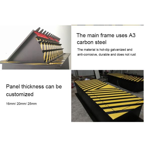 3.7KW A3 Steel Hydraulic Road Blocker LCD Display For Traffic