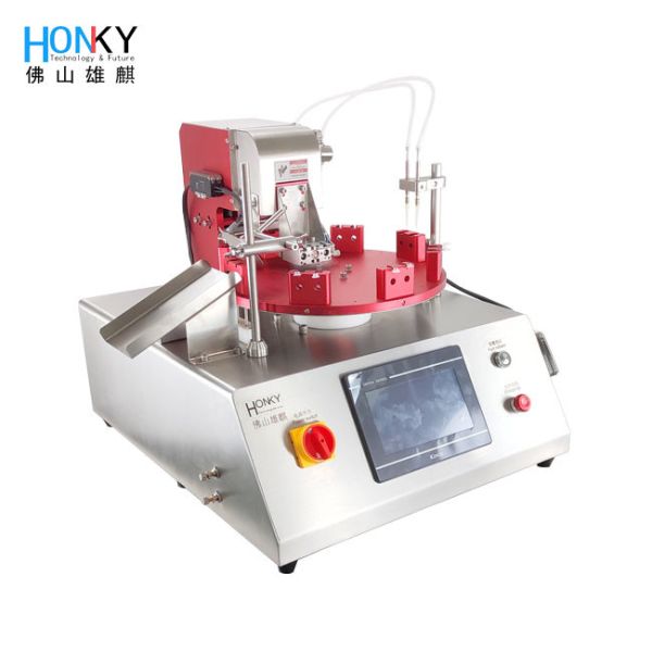 Buy Desktop Double Head Centrifuge Bottle Filling And Capping Machine With Ceramic Pump For Bio Reagent at wholesale prices