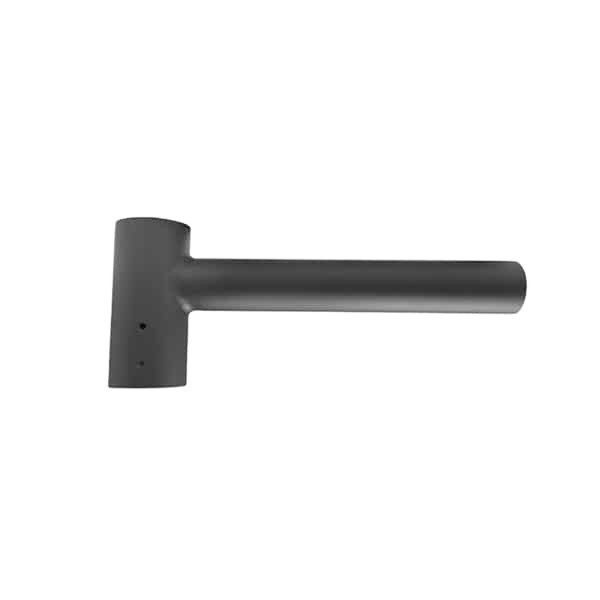 Single-side Bracket Round Tenon Mounting Arm for One LED Shoebox Light Fixture
