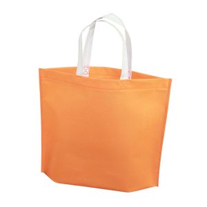 Handled Non Woven Biodegradable Bags Shrink Resistant Spunbonded 68gsm