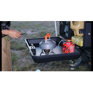 Rear Mount Outdoor Waterproof Sheet Metal Stainless Steel Aluminum Toolbox for