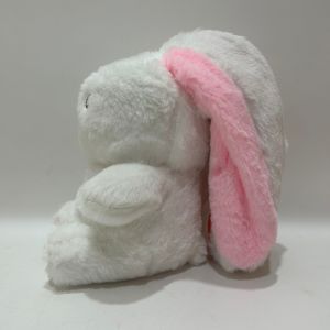 18CM 7" Pink& White Easter Plush Toy Bunny Rabbit Stuffed Animal in Carrot