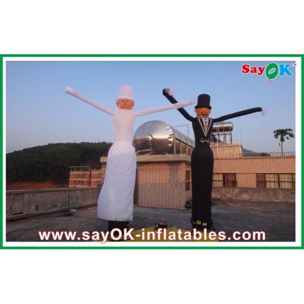 Buy Advertising Inflatable Air Dancer Man Eco-Friendly 3m Blow Up Dancing Man For Restaurant Opening Ceremony at wholesale prices