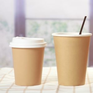 700ml 22oz Single Layer Biodegradable Paper Cups For Cold Drinks