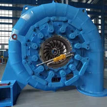 Capacity Steel Hydroturbine Generator Customized Model 450-1000rpm 5m-500m Water