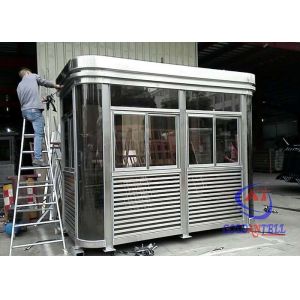 Enviroment Friendly Garden Tempered Glass Prefabricated Guard Booths Beautiful
