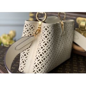 Hollow Out Womens Luxury Handbag , Snakeskin Off White Crossbody Bag