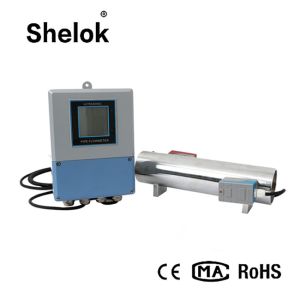 GPRS GPS 4-20mA split ± 1% DN32-10000mm ultrasonic water flow meter
