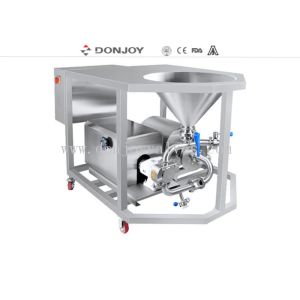 Compact Fluid Mixing Rotary Lobe Pump / Homogeneous Pump Powder Transfer