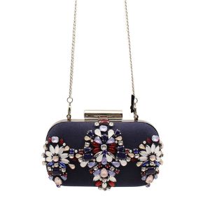 European and American hand-beaded evening bag Clutch