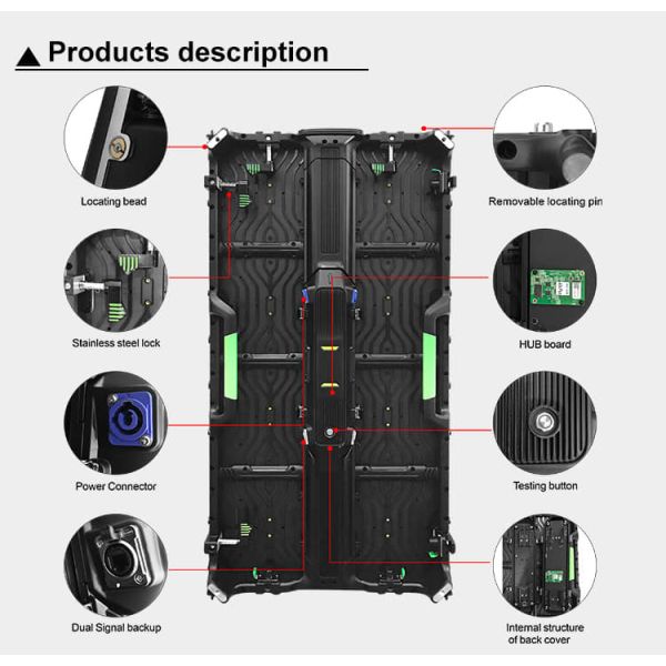 P6 Indoor Full Color LED Display 192mm*192mm, Suitable For Churches, Weddings, Hotels And Other Places.