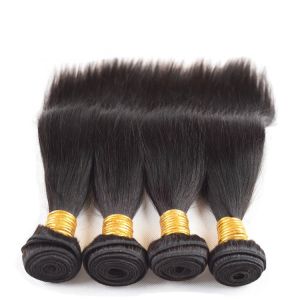 Unprocessed Peruvian Human Hair Bundles Peruvian Straight Hair 4 Bundles