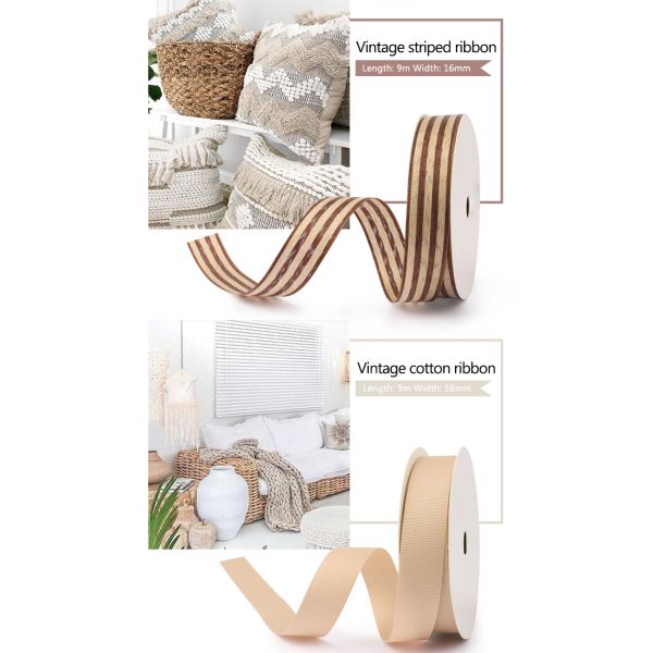 Wholesale custom flora packing ribbon burlap ribbon roll