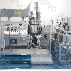 100L Hydraulic Lifting Vacuum Homogenizing Machine Cosmetic Cream Mixer Machine