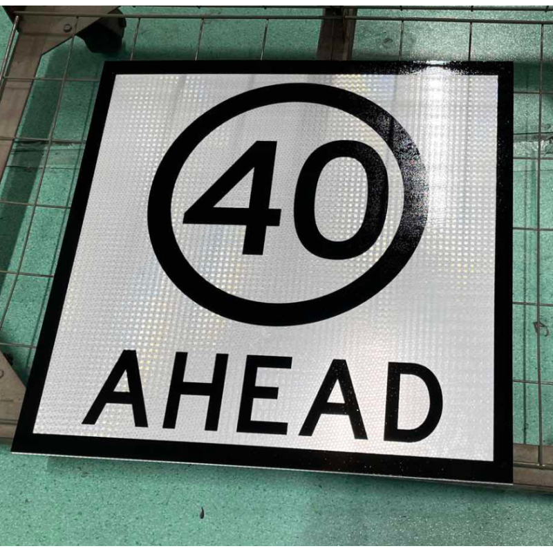 Australian Multi Message Frame Construction Signage Avery T6501 Reflective Traffic Sign Board