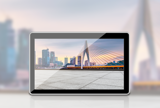 ROHS Certificate Wall Mount 18.5" Indoor Digital Billboard Black